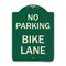 Signmission No Parking Bike Lane Heavy-Gauge Aluminum Architectural Sign, 24" x 18", G-1824-23629 A-DES-G-1824-23629 - alternate 1